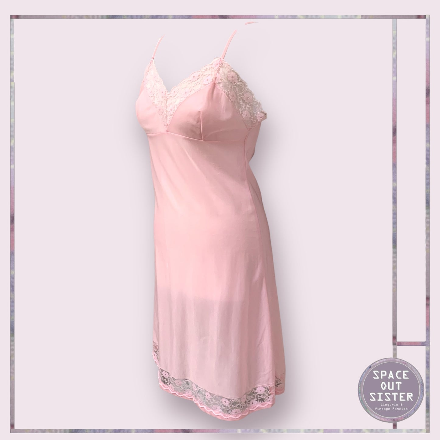 Vintage Daisy Pink Slip