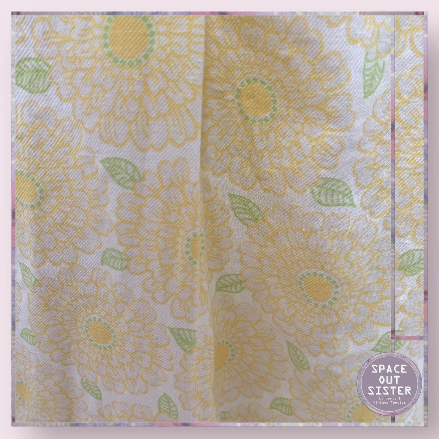 Circa 1960s Cotton Lemon Nightdress