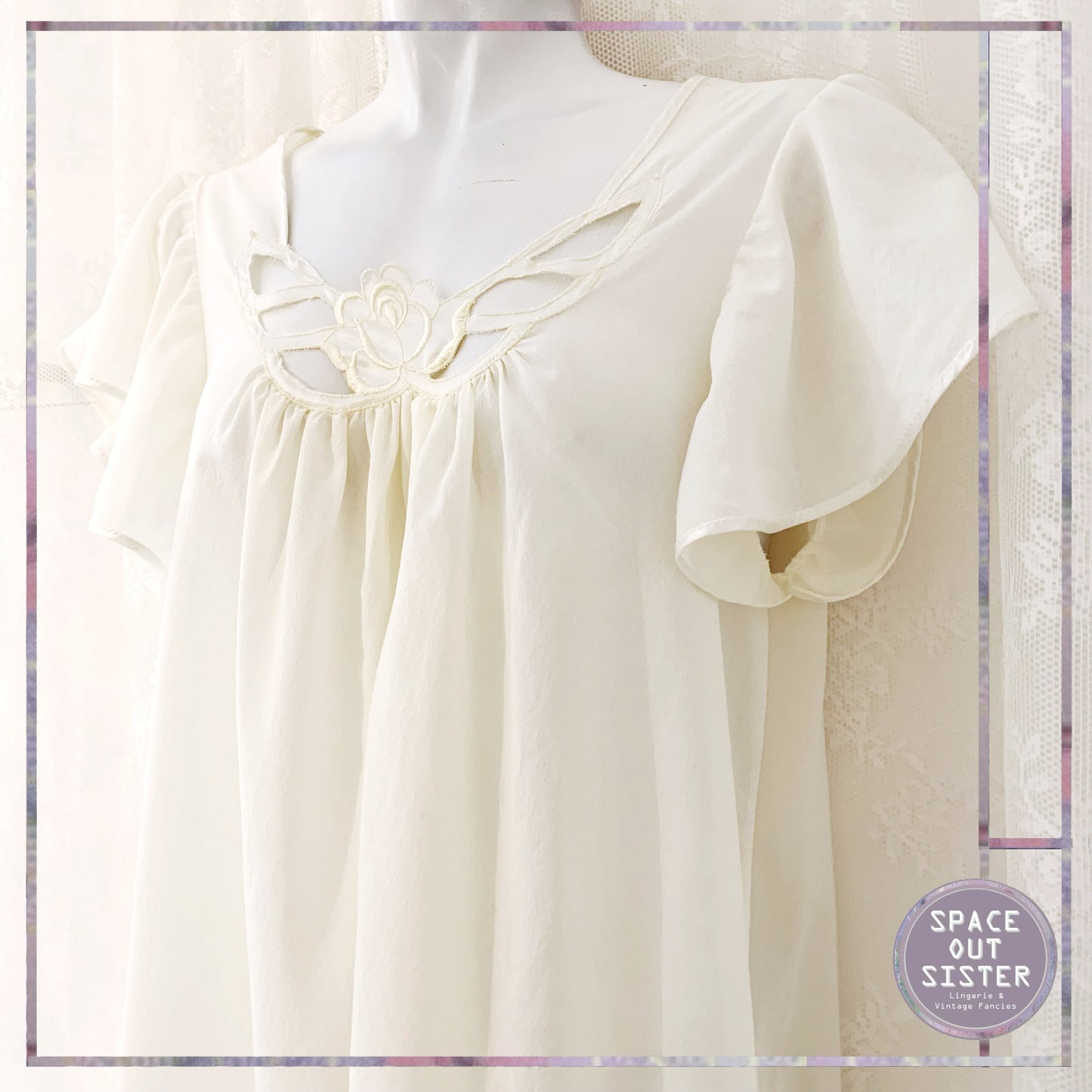 Vintage 1980s French Nouvelles Nightdress