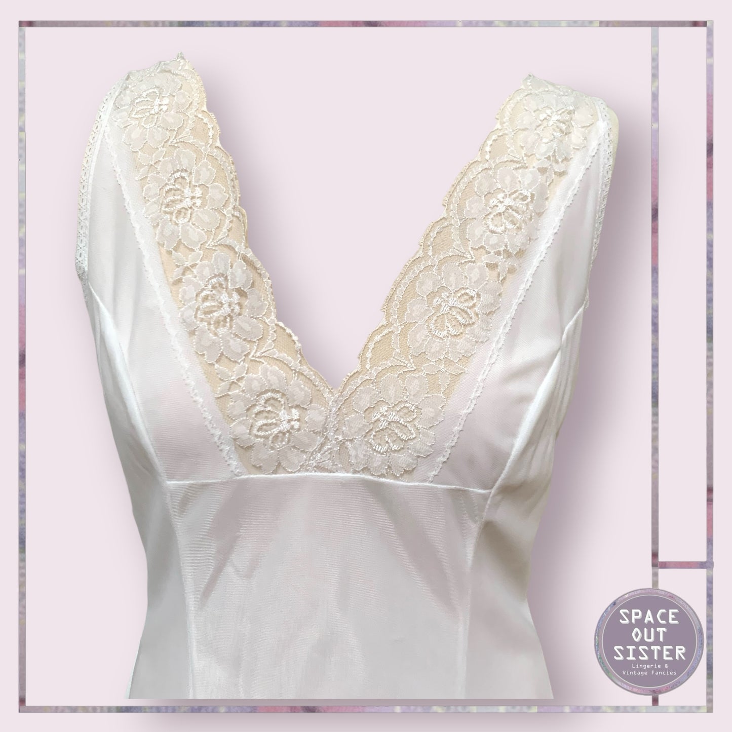 Vintage Claire White Slip