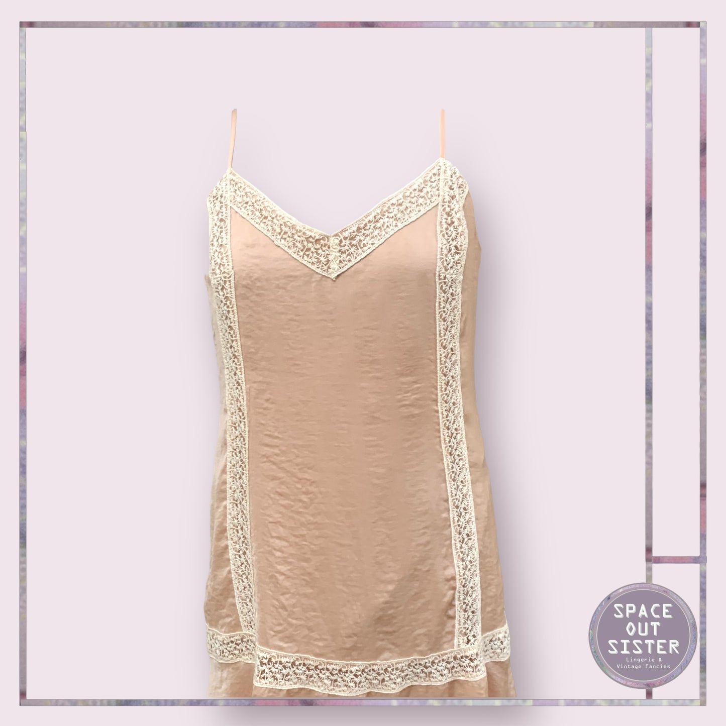 Pre-Loved Satin and Lace Dress