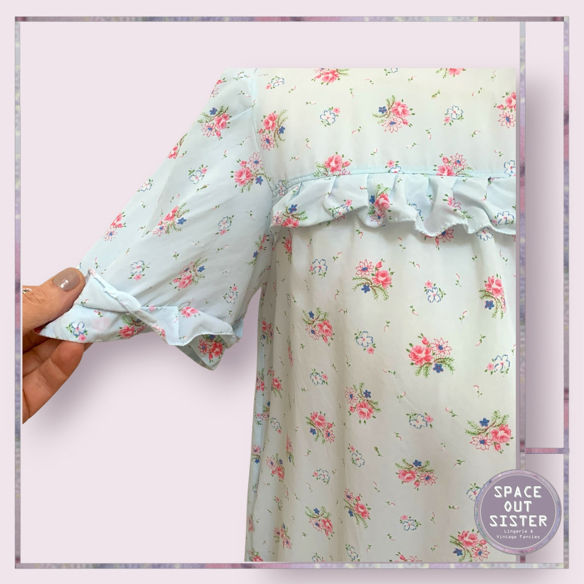 Vintage Rosy Floral Nightdress