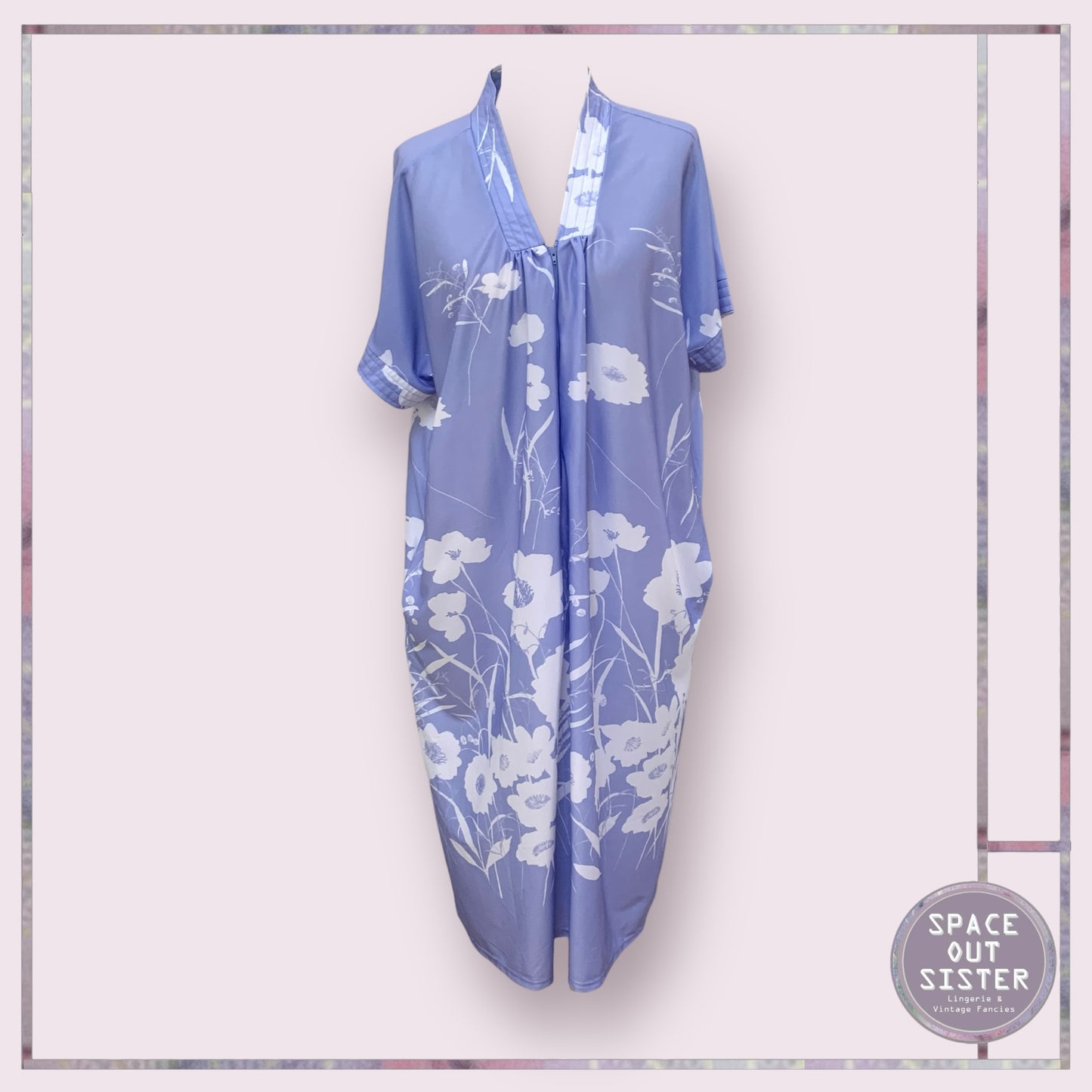 Vintage Zip Lilac Robe