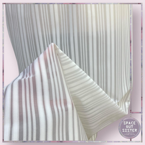 Vintage Striped Calf Length Half Slip