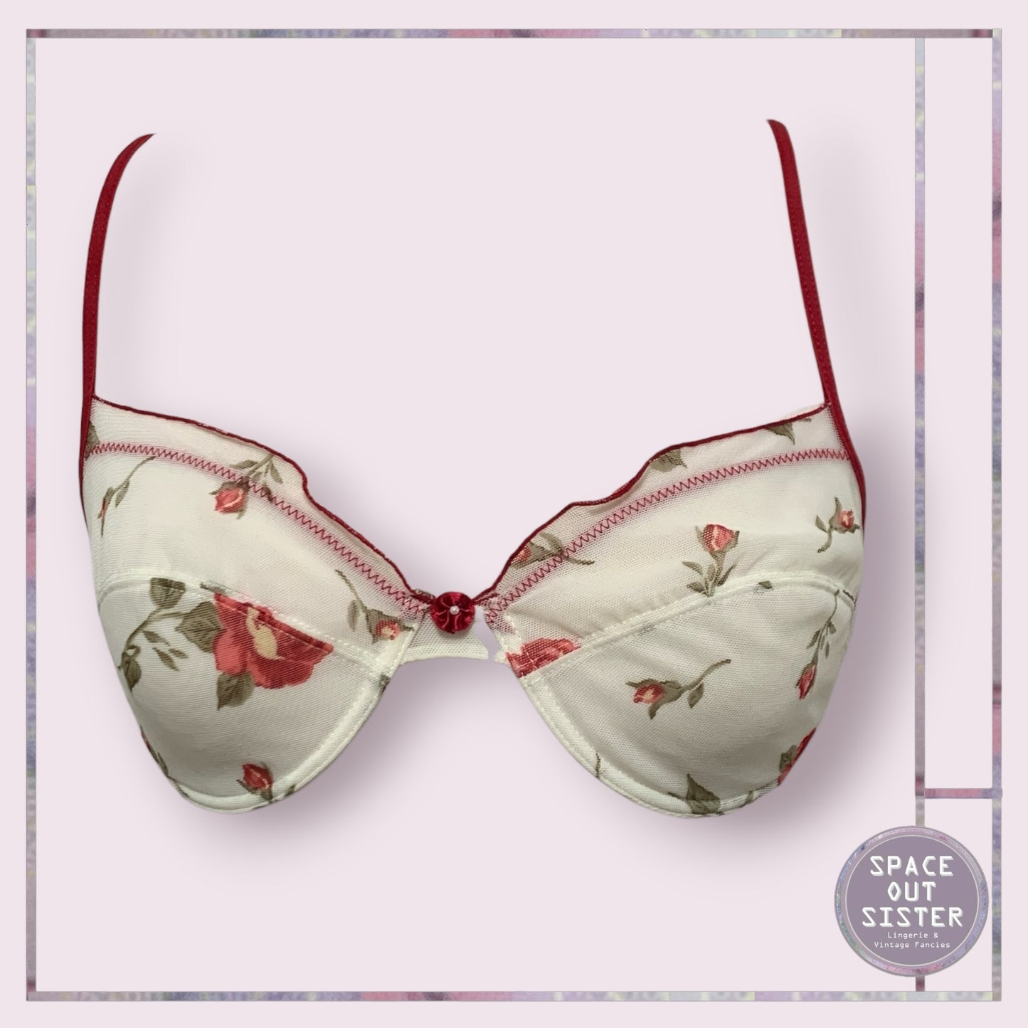 Skin to Skin Red Rose Bra