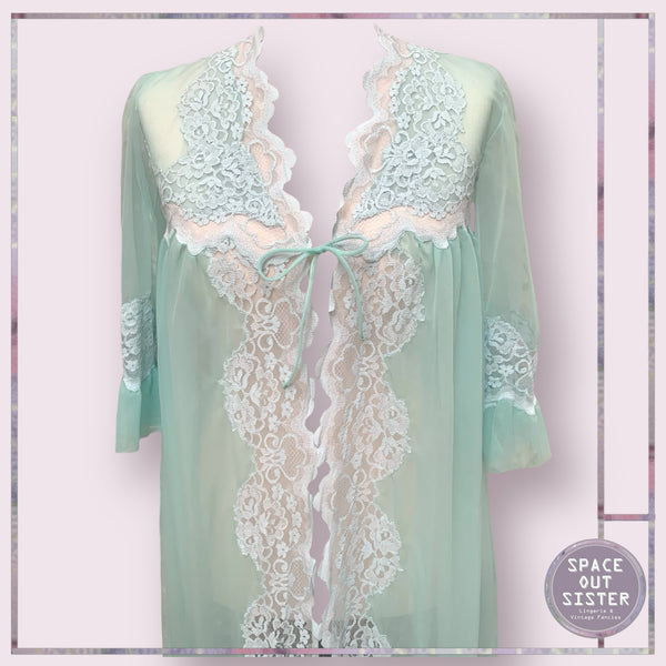 Vintage Seafoam Negligee