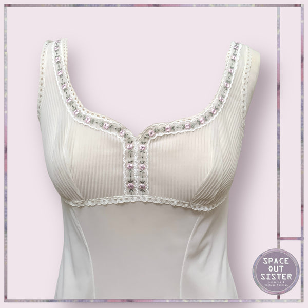 Vintage Flower Trim Slip