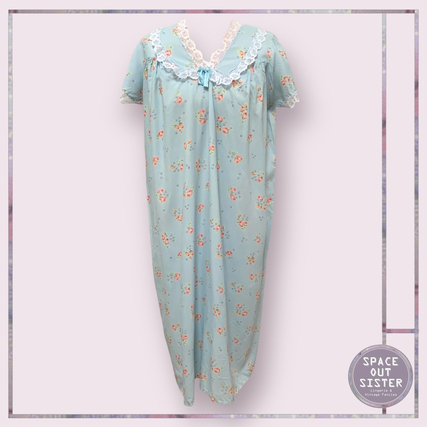 Reserved Vintage Rose Bloom Nightdress