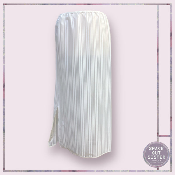Vintage Striped Calf Length Half Slip