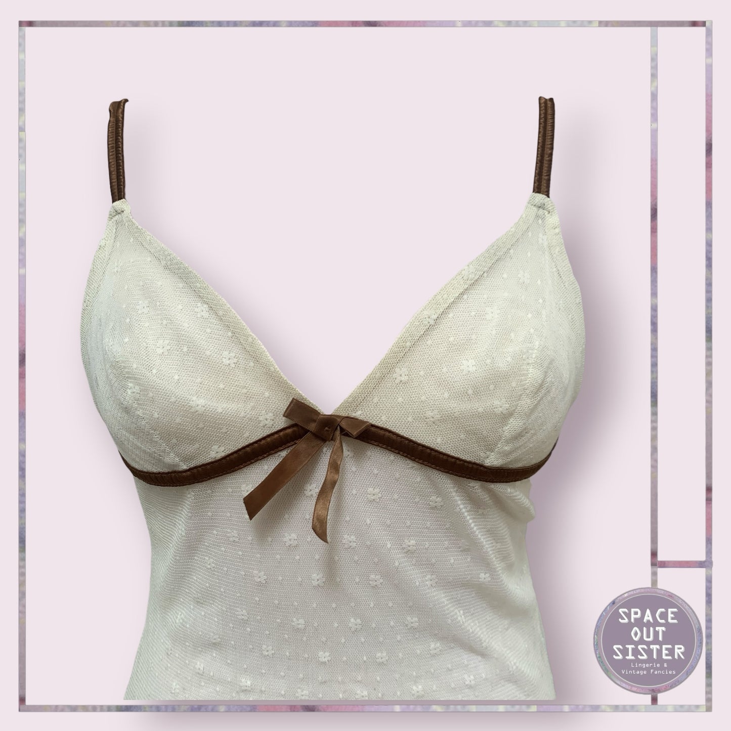 Creama & Coffee Lace Camisole