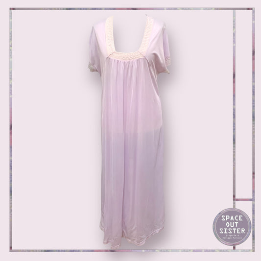 Vintage Lilac Square Neck Nightdress