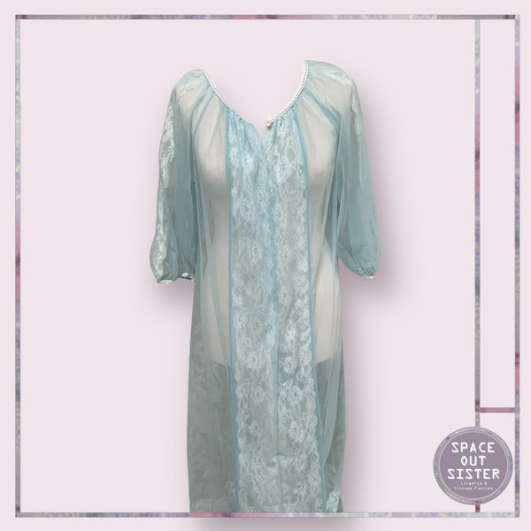 Vintage Powder Blue Negligee