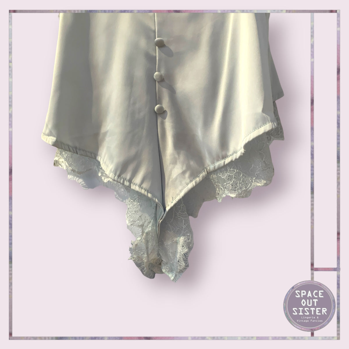 Vintage Lace & Satin Teddy