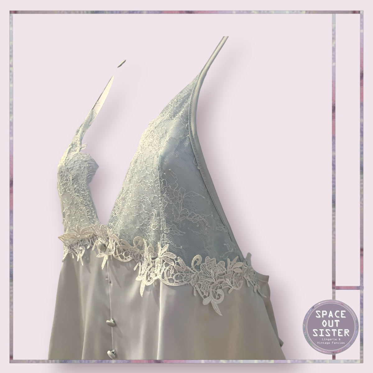 Vintage Lace & Satin Teddy