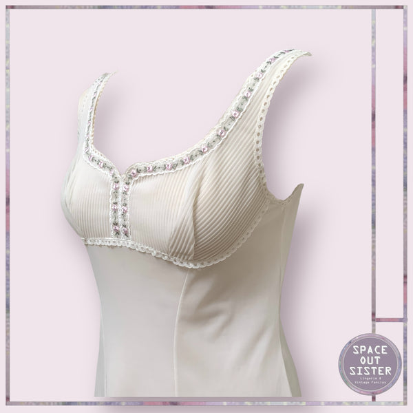 Vintage Flower Trim Slip