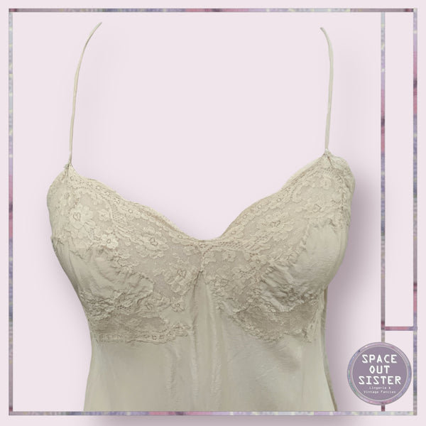 Vintage Silk Oyster Slip