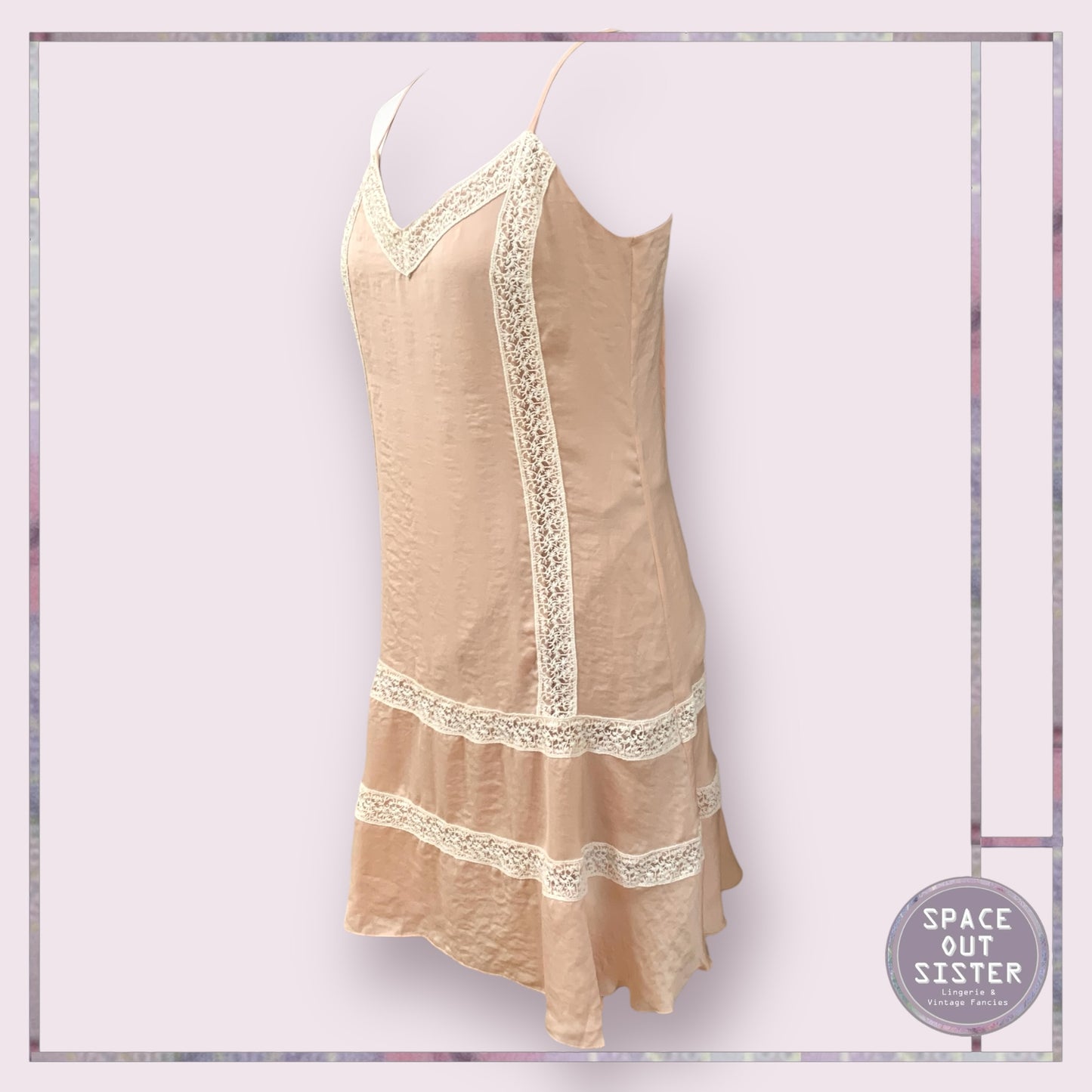 Pre-Loved Satin and Lace Dress