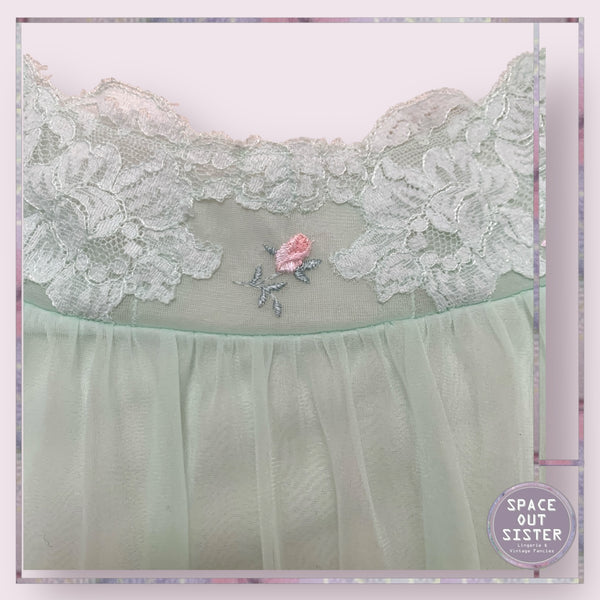 Vintage Mint Babydoll