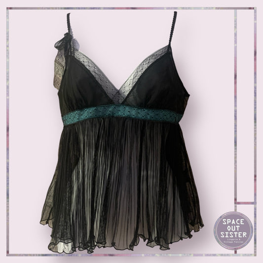 Vintage Darjeeling Accordion Pleat Camisole