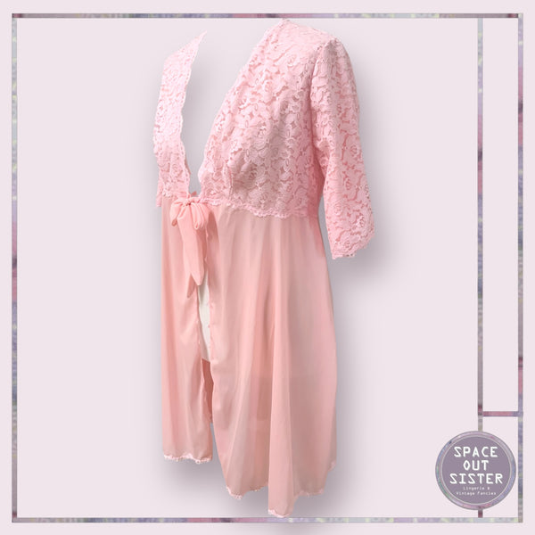 Vintage Chiffon Tie Negligee