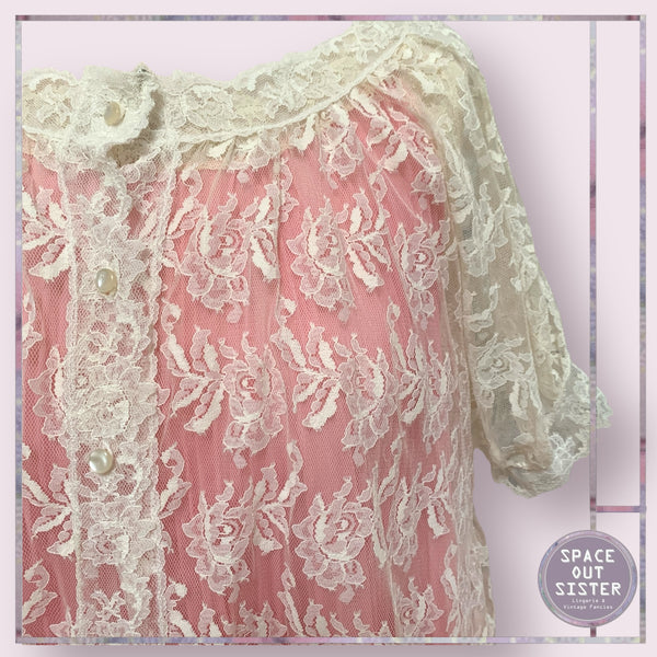 Vintage Parisian Peignoir Set