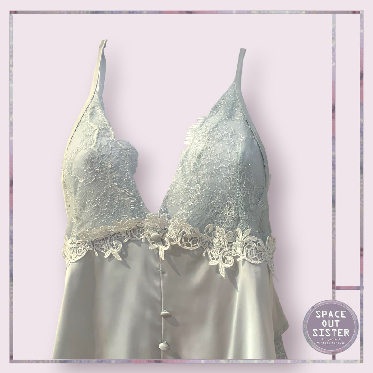 Vintage Lace & Satin Teddy
