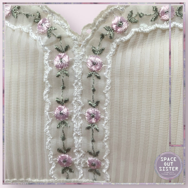 Vintage Flower Trim Slip