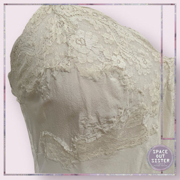 Vintage Silk Oyster Slip