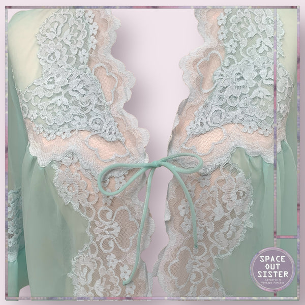 Vintage Seafoam Negligee