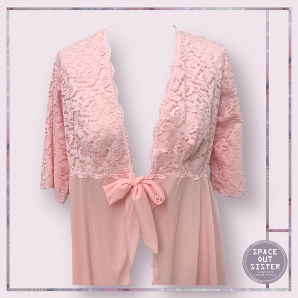 Vintage Chiffon Tie Negligee