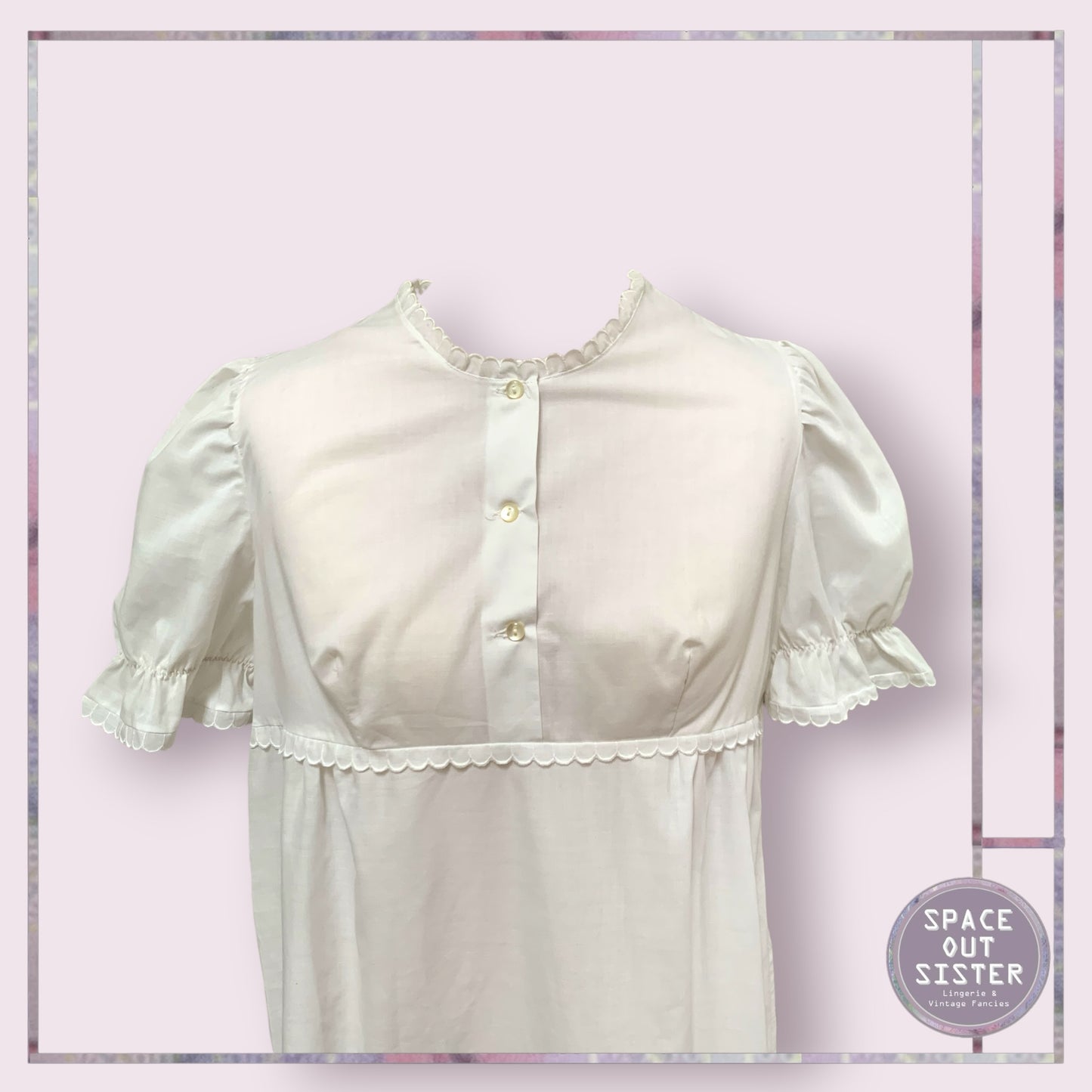 Vintage Scallop Edge Nightdress