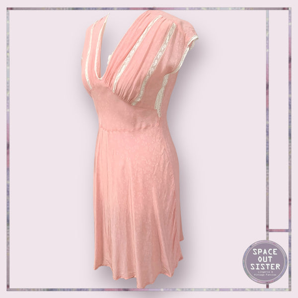Vintage Circa 1940s Pastel Nightdress