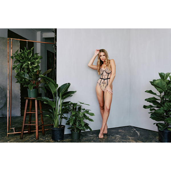 New Embroidered Underwire Bodysuit by Kilo Brava (UK14-20)