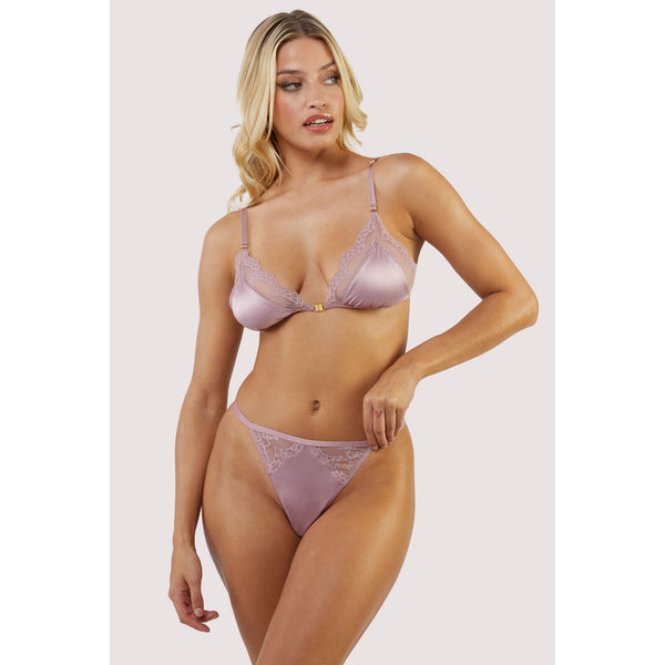 New Sammi Jefcoate X Playful Promises Wish Mink Lace Tanga Brief