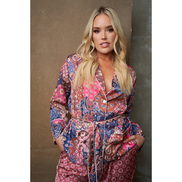 New Patchwork Wrap PJ Set by Kilo Brava