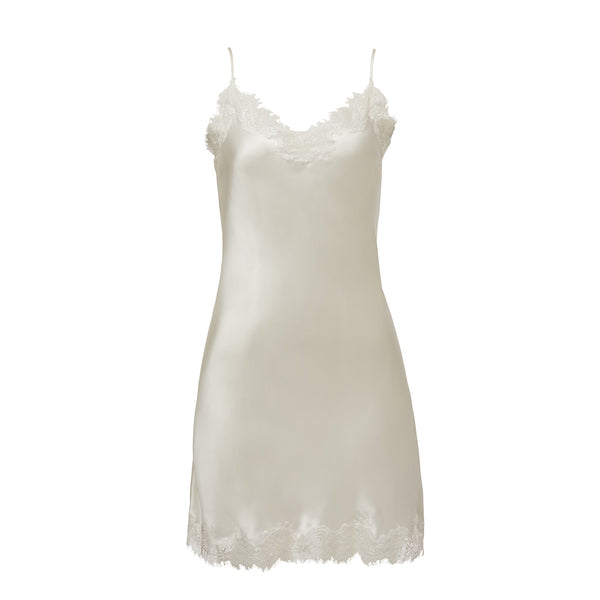 New Scarlett Ivory Silk Chemise by Sainted Sisters