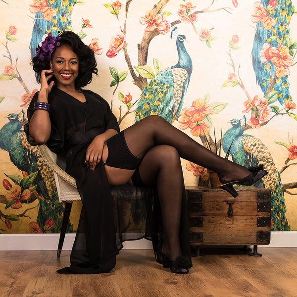 New 1930s Sheer Lounging Robe by What Katie Did