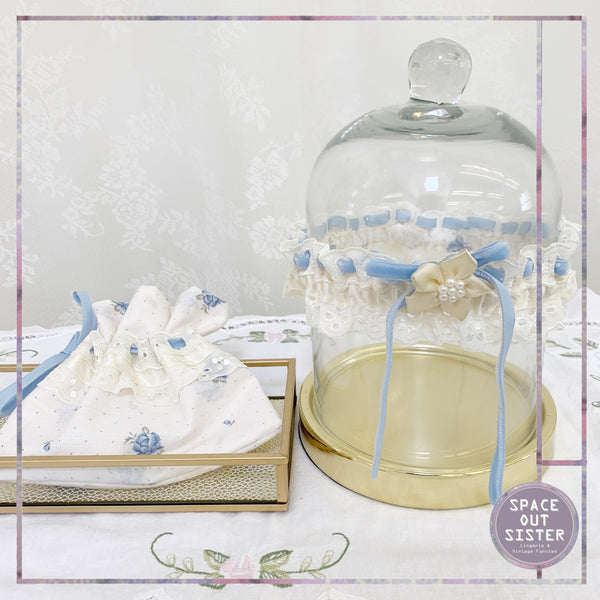 New Garter in Blue & White