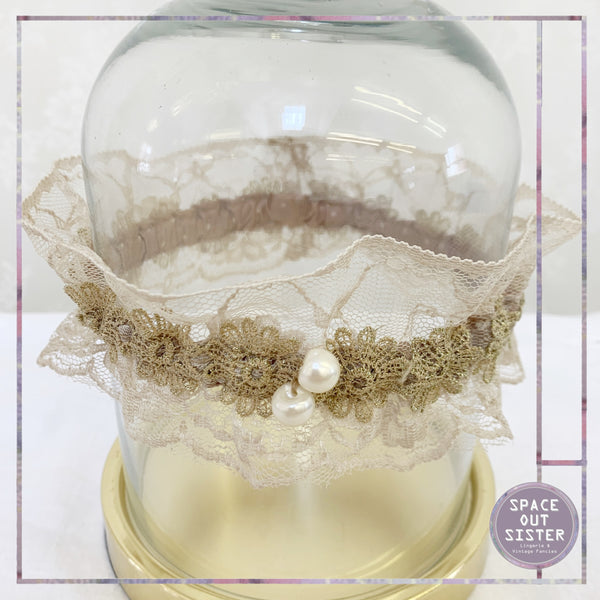 New Garter in Champagne & Gold