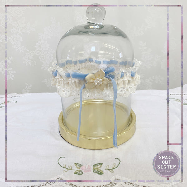 New Garter in Blue & White