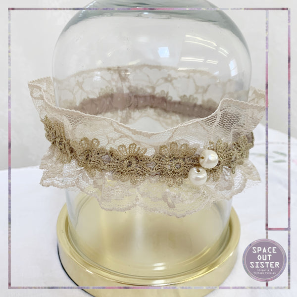 New Garter in Champagne & Gold