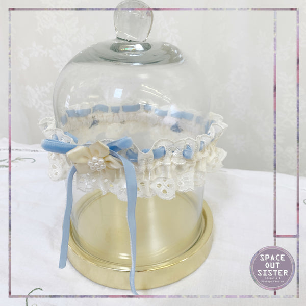 New Garter in Blue & White