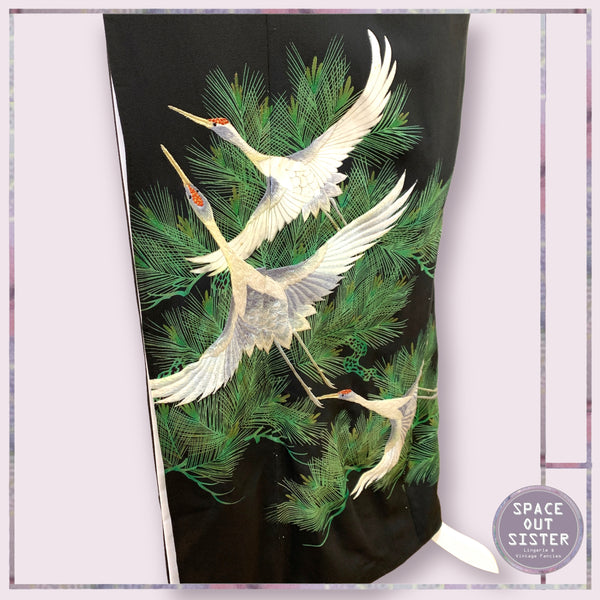 Vintage Crane Kimono